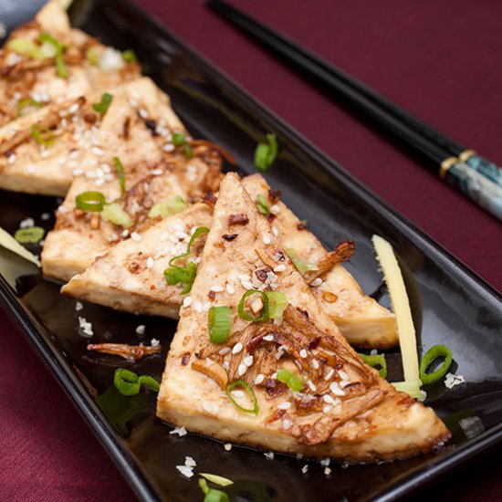 Baked Ginger Sesame Tofu