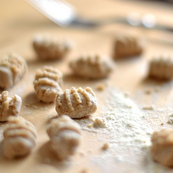 Chestnut Gnocchi w/ Mushroom Sauce