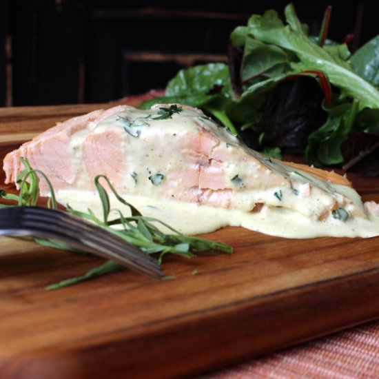 Poached Salmon with Bearnaise