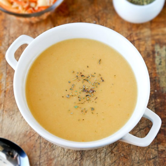 Parsnip Soup with Celery Root