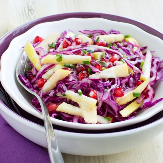 Clean Eating Red Cabbage Salad