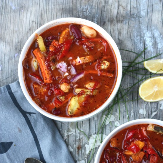 Zesty Autumn Vegetable Soup