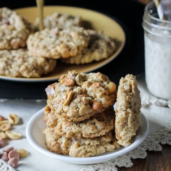 Peanut Butterscotch Oatmeal Cookies