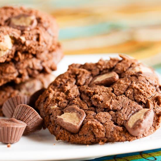 chocolate peanut butter cup cookies