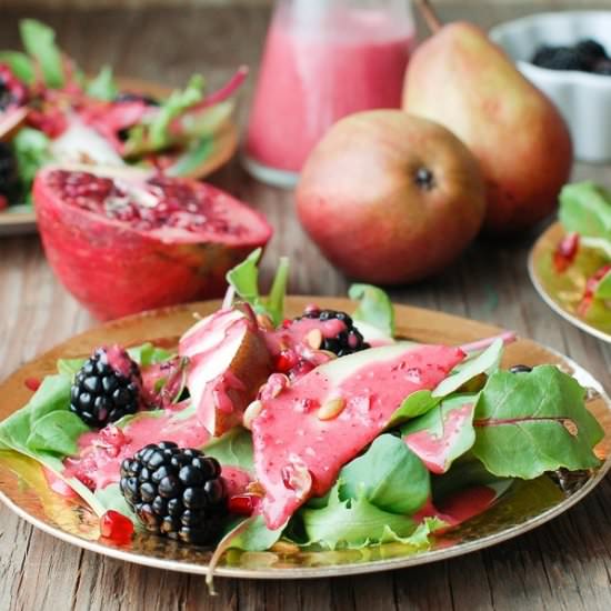 Warm Cranberry Honey Salad Dressing