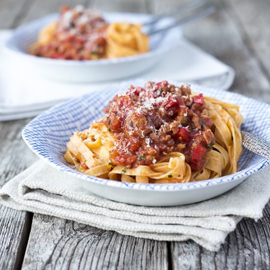 Spicy turkey pasta