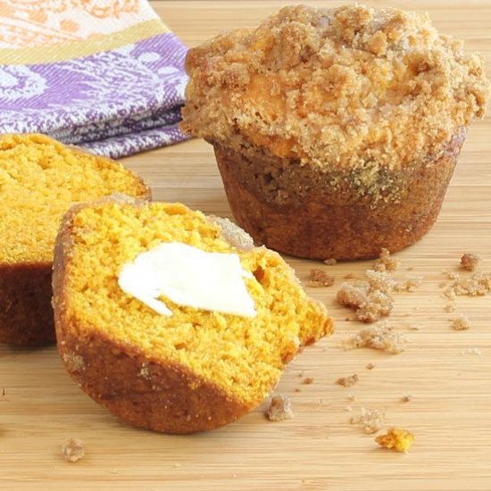 Pumpkin Muffins with Streusel