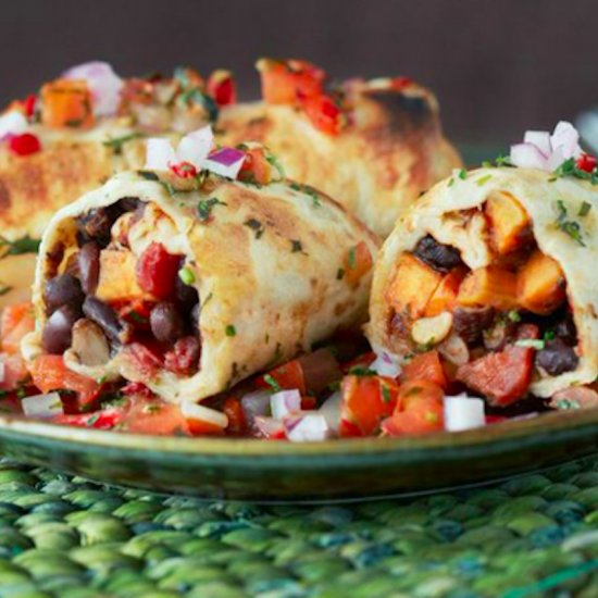 Black Bean Sweet Potato Enchilada