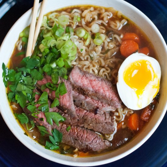 Beef Ramen Noodle Soup