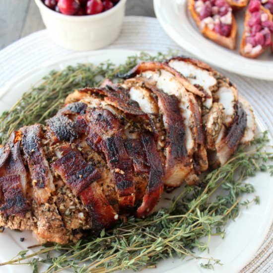 Bacon Wrapped Turkey Breast