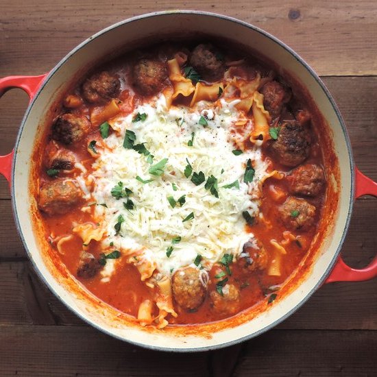 Lasagna Meatball Stew