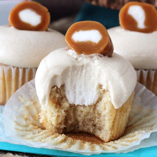 Caramel Cream Cupcakes