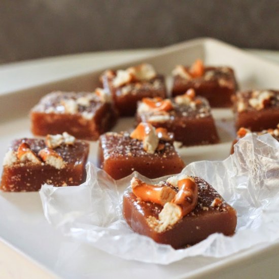 Beer and Pretzel Caramels