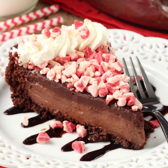 Peppermint Chocolate Pie