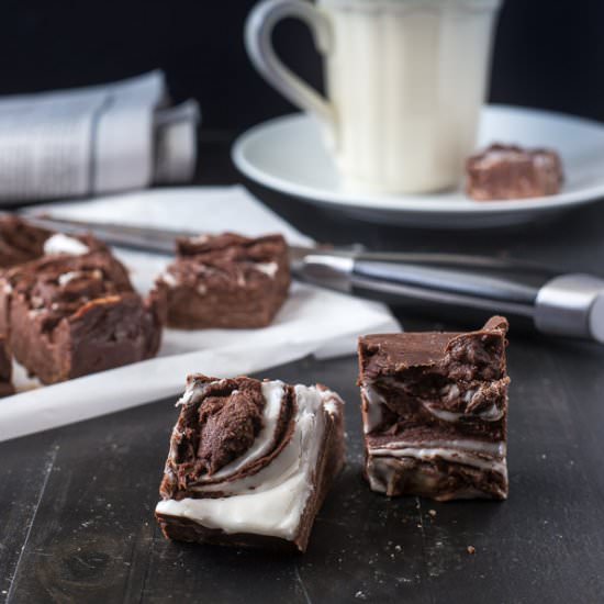 Peppermint Chocolate Fudge