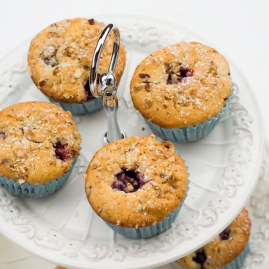 Blackberry Hazelnut Muffins