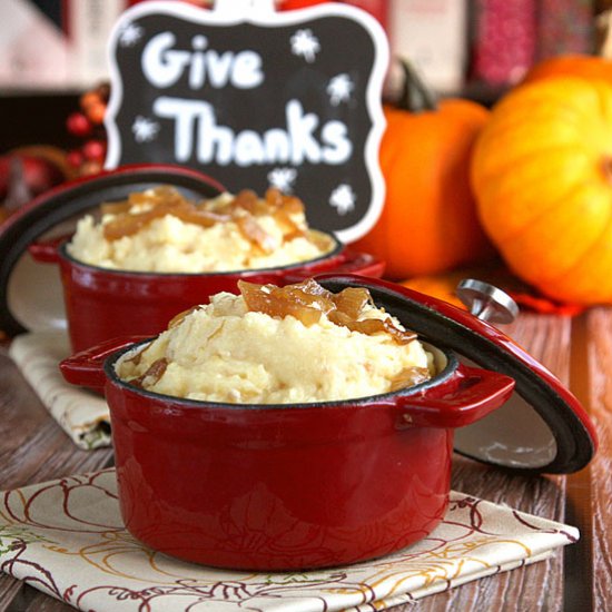 French Onion Mashed Potatoes