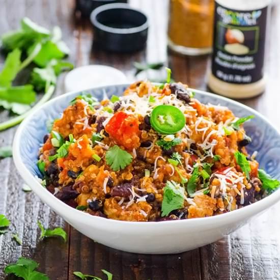 One Pan Chicken Chili Quinoa