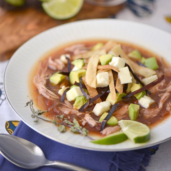 Slow Cooker Turkey Tortilla Soup