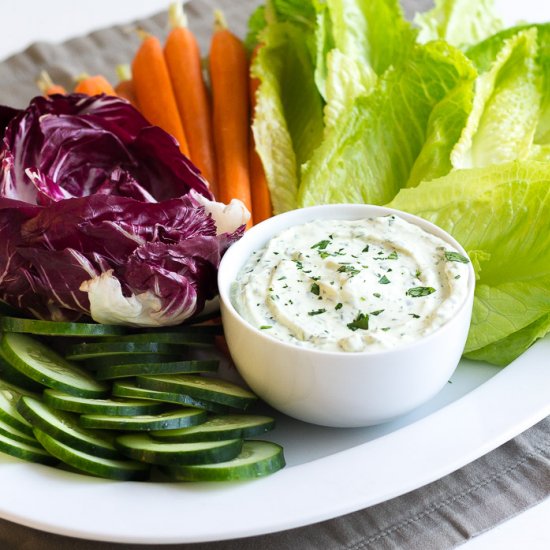 creamy herb dip