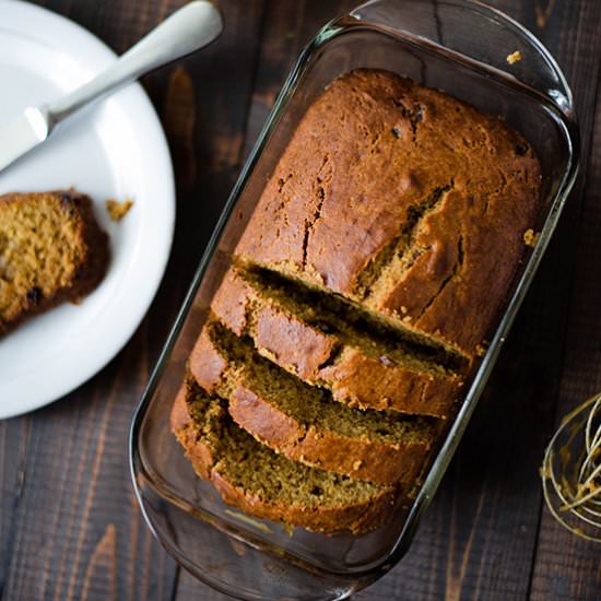 Pumpkin Raisin Bread