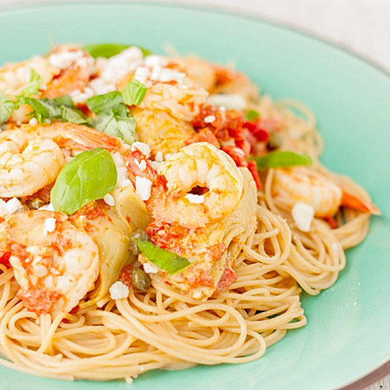 Creamy Shrimp Pasta with Artichokes