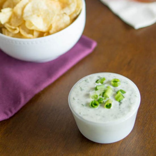 Vegan Sour Cream and Onion Dip