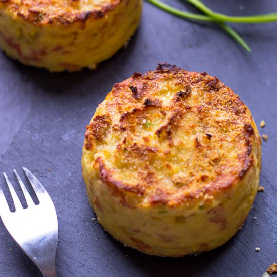 Oven Baked Mashed Potato Cakes