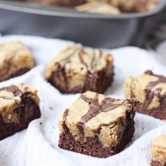 Peanut Butter Swirl Brownies