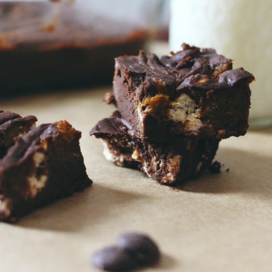 Pumpkin & Chevre Black Bean Brownie