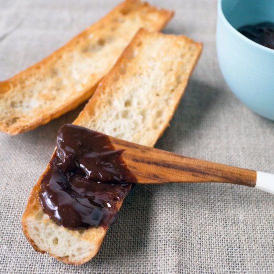 Earl Grey Infused Chocolate Tartine