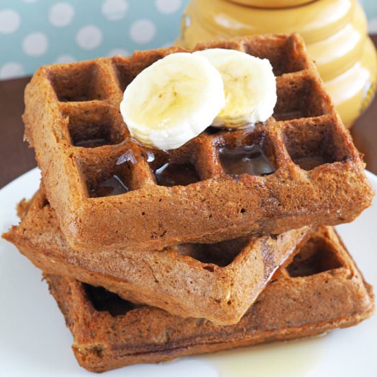 Honey Oatmeal Waffles (GF)