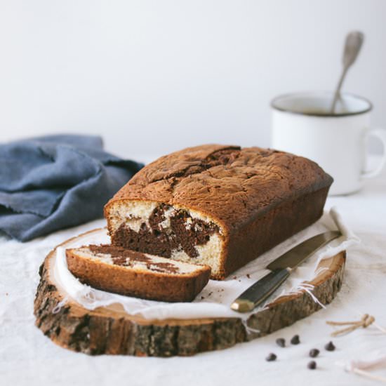 Chocolate Vanilla Marble Cake