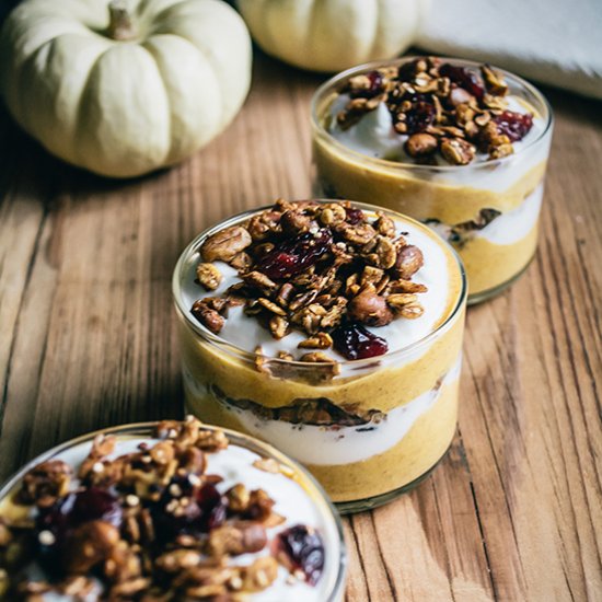 Pumpkin Cranberry Granola w/ Soy Nuts