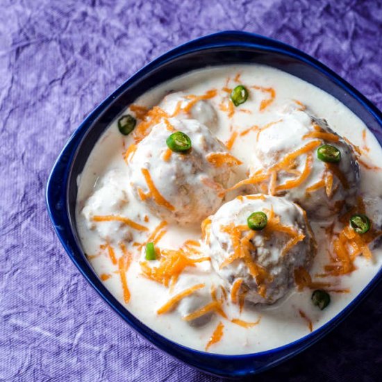 Soya Beans Dahi Vada