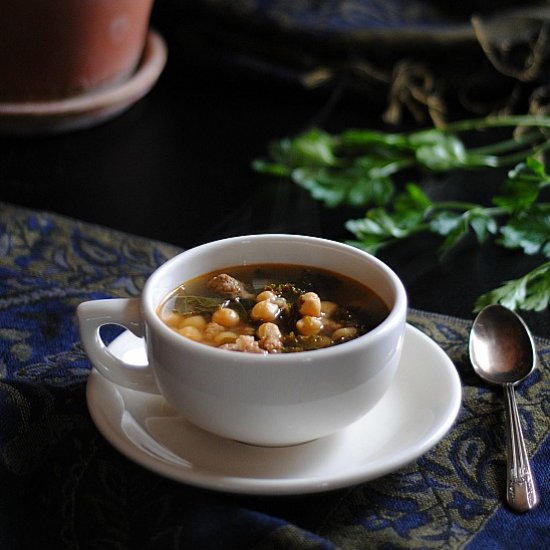 Chickpea + Sausage Stew