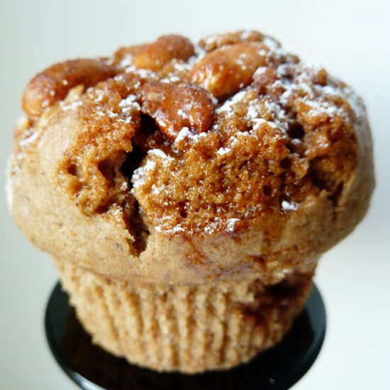 Cinnamon muffins with coffee swirl