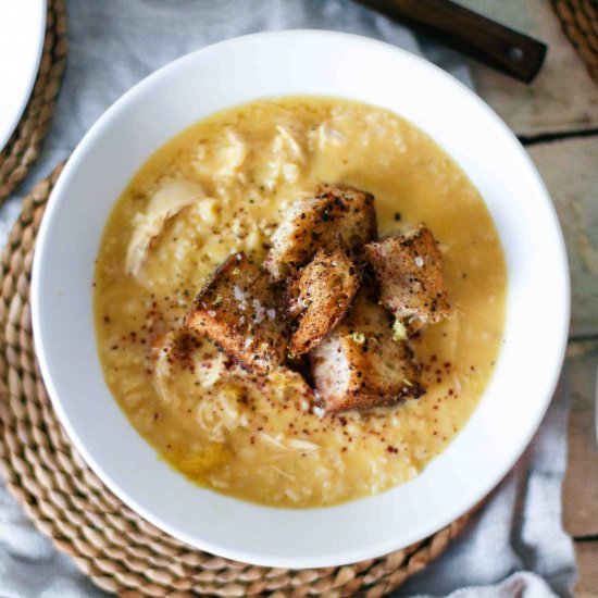 Lemony Chicken and Rice Soup