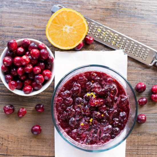 Maple Cranberry Sauce