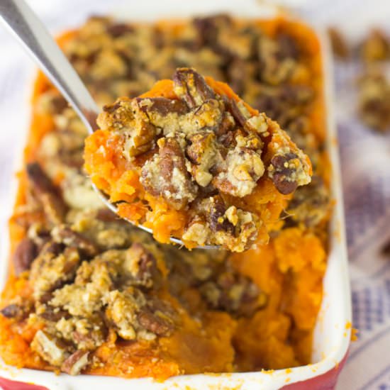 Skinny Sweet Potato Casserole