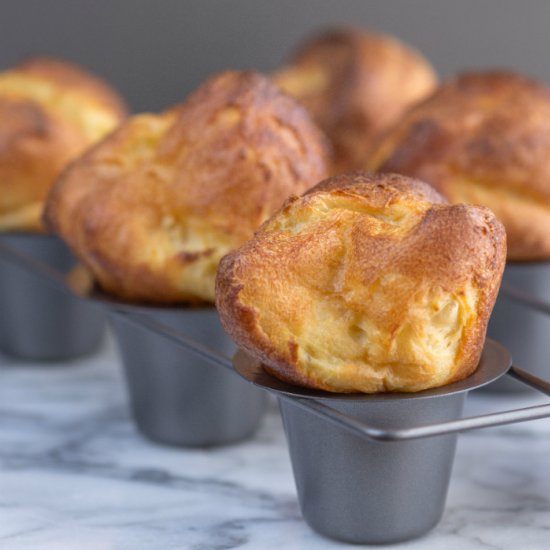 Popovers with Strawberry Butter