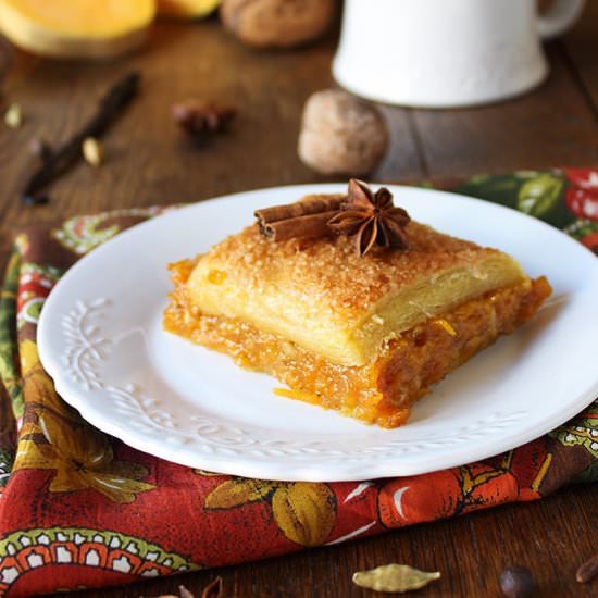 Pumpkin Puff Pastry Pie