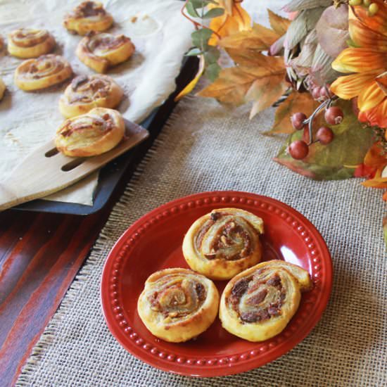 Pumpkin & Chocolate Pinwheels