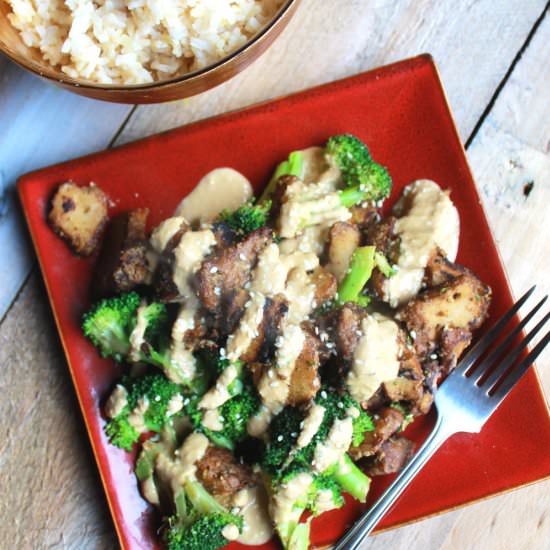 Garlic, Ginger, & Sesame Seitan