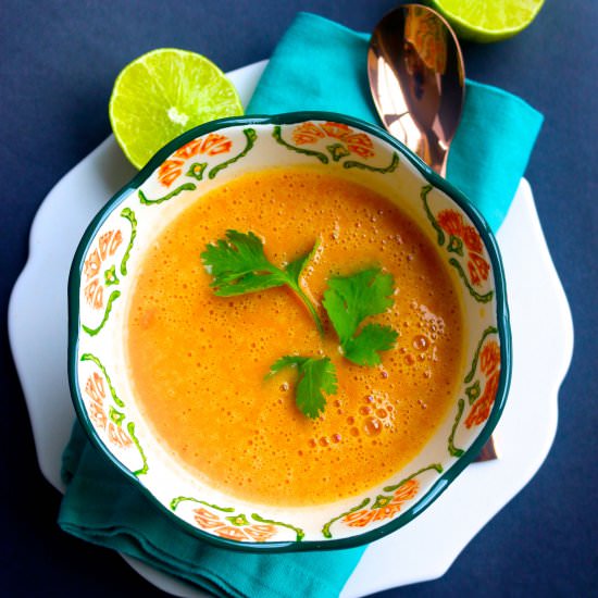 Potato and Red Bell Pepper Soup