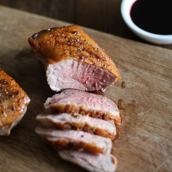 Seared Duck with Pomegranate Sauce