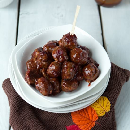 Meatballs With Cranberry Glaze