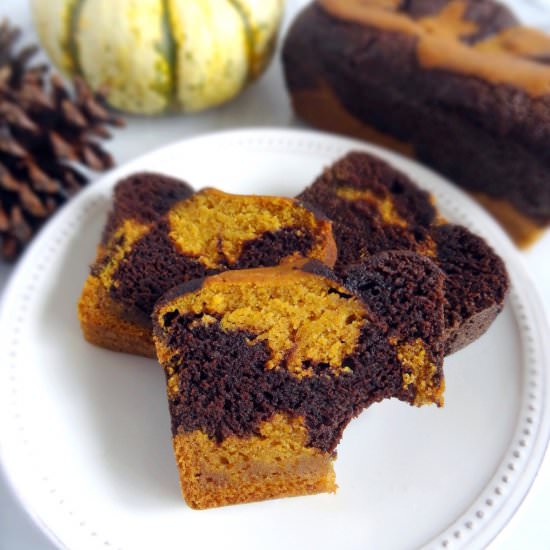 Chocolate Pumpkin Swirl Bread