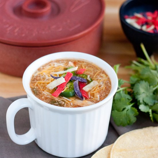 Slow Cooker Chicken Tortilla Soup