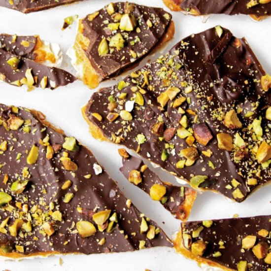 Dark Chocolate Matzo Brittle